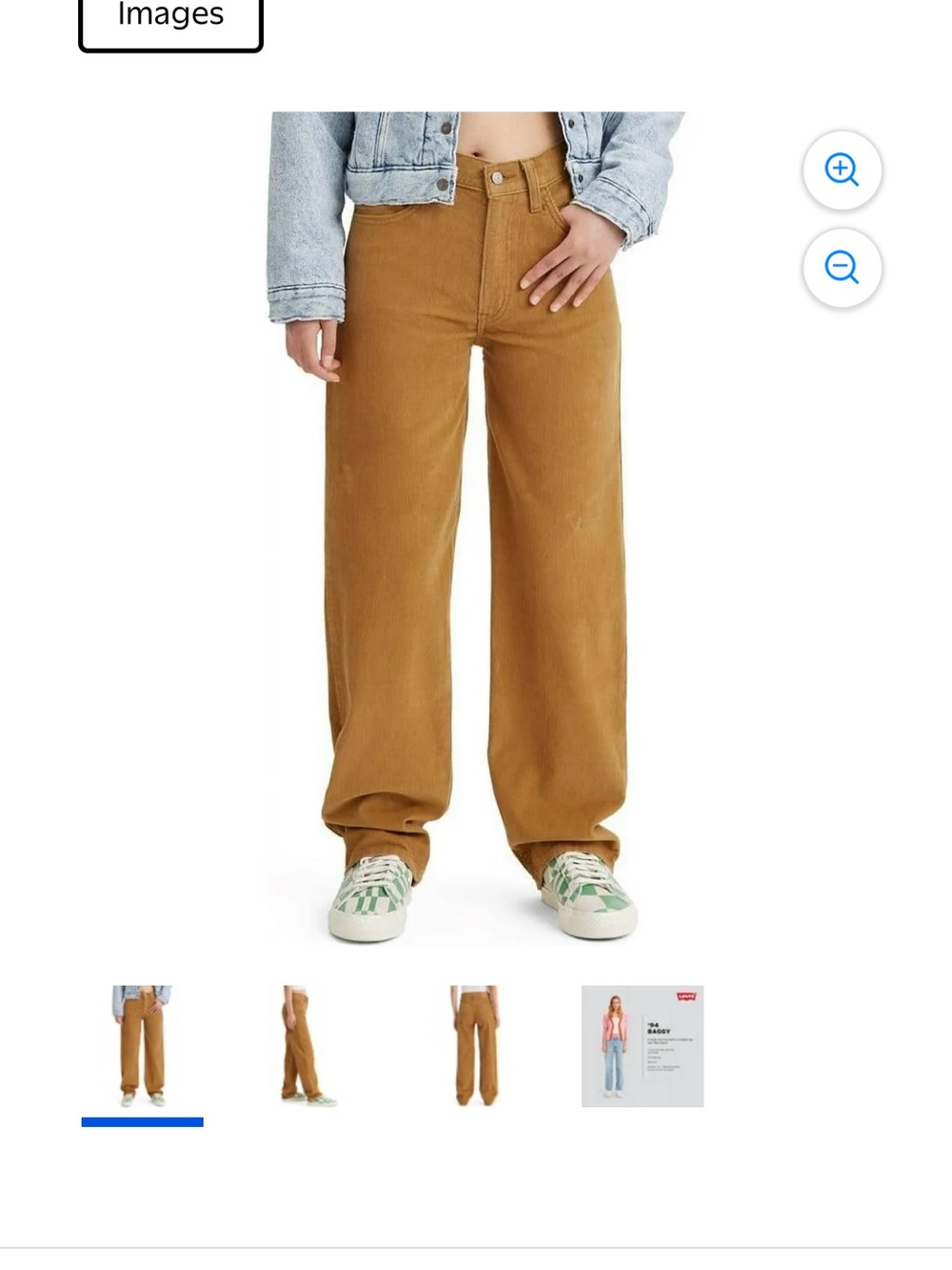 NWT Levi's Women's Wide-Leg Corduroy Pants in Dijon